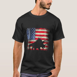 T-shirt Dinosaur Dinosaur 4 juillet Drapeau américain