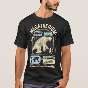 T-shirt Dinosaur Faits - Megatherium Giant Sloth Science A