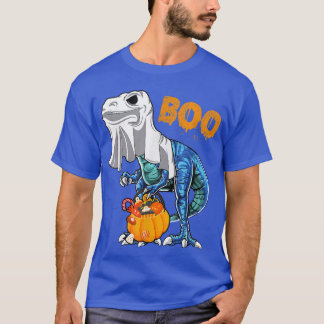 T-shirt Dinosaur fantôme T Re drôle Boo Halloween Citrouil