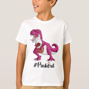 T-shirt Dinosaur Football Garçons Sensibilisation au cance