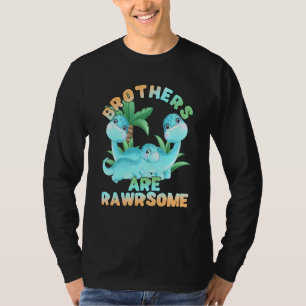T-shirt Dinosaur Frère 3 Frères Big Little Middle Rawer