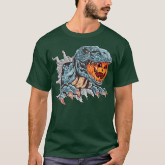 T-shirt Dinosaur Funny T re head mange vintag Citrouille m