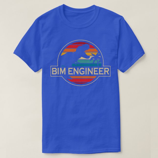 T-shirt Dinosaur Gestionnaire Bim (Design devant)