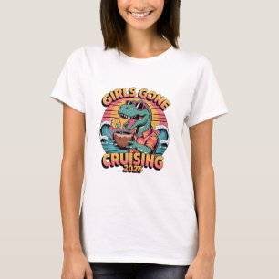 T-shirt Dinosaur Girls Gone Cruising 2026 Croisière de Vac