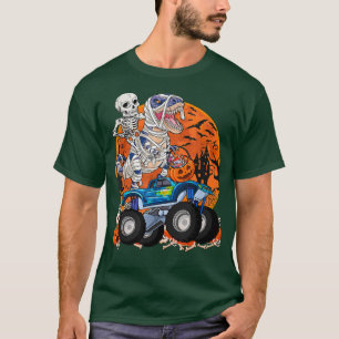 T-shirt Dinosaur maman équitation Monster Camion Halloween