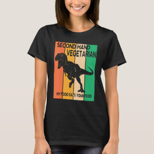 T-shirt Dinosaur Marcher Secondmain Végétarien Ma nourritu