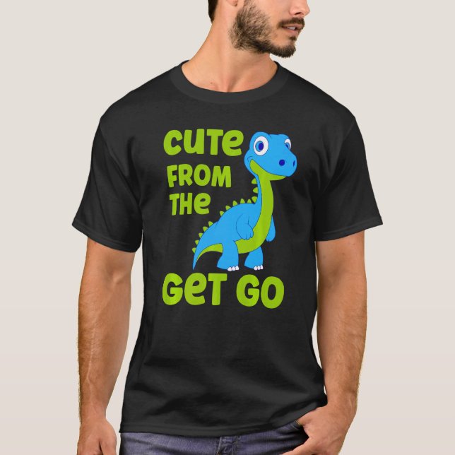 T-shirt Dinosaur mignon De Get Go Little Boys (Devant)