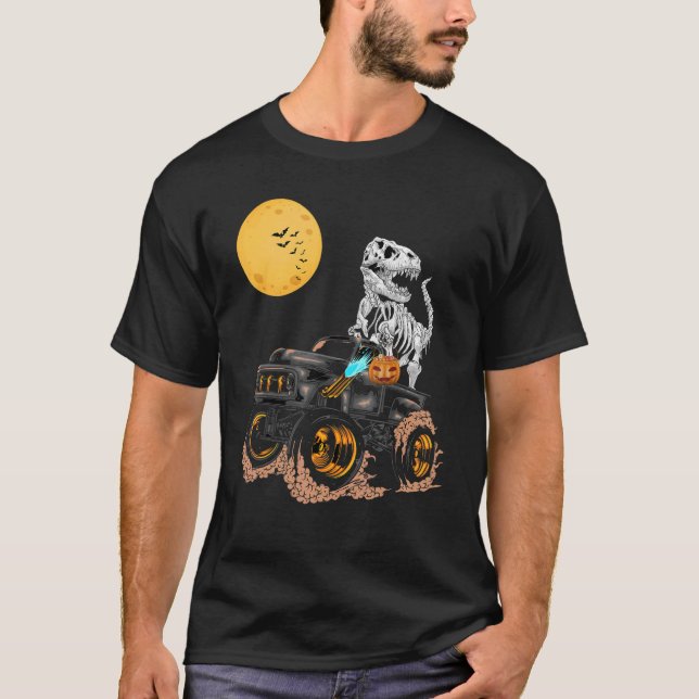 T-shirt Dinosaur Monster Camion Lune Candy Toddler Garçons (Devant)