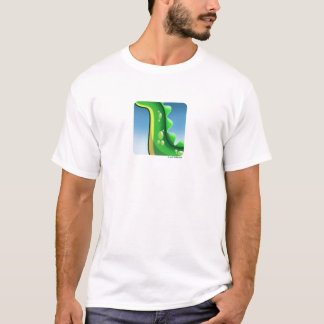 T-shirt DINOSAUR MYSTÉRIEUX LONG NECK par Jeff Willis Art