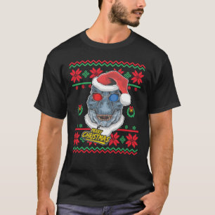 T-shirt Dinosaur Père Noël T-Rex Noël laid