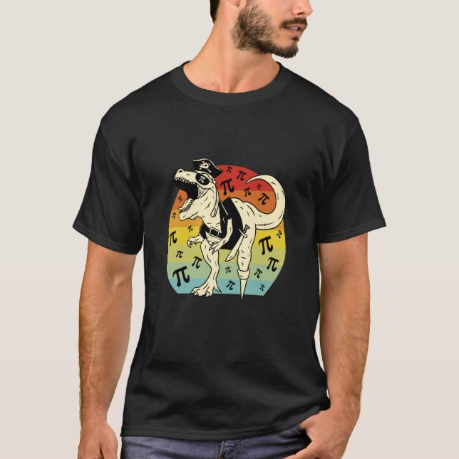 T-shirt Dinosaur Pirate Halloween (Devant)