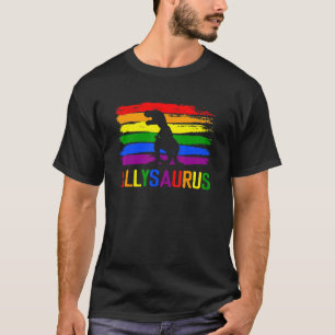 T-shirt Dinosaur Rex Lgbt Gay pride Drapeau Allysaurus All