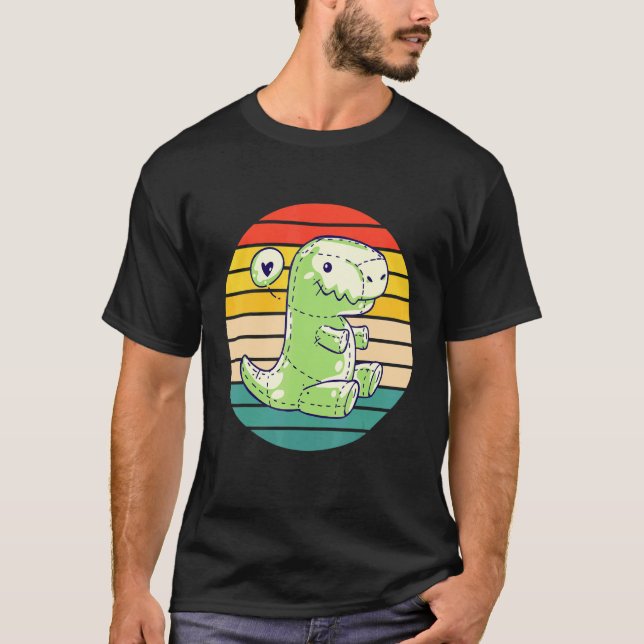 T-shirt Dinosaur rex Stuffed Plushie (Devant)