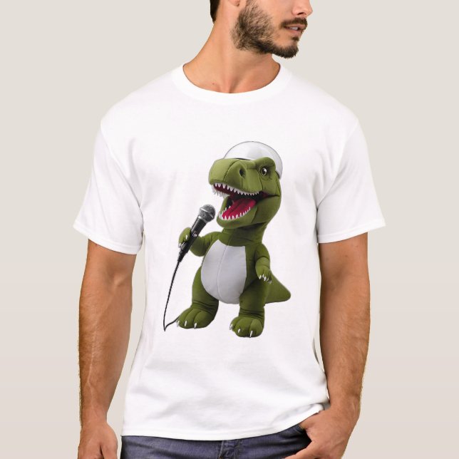 T-shirt Dinosaur Rockstar (Devant)