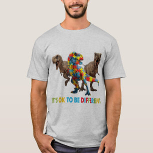 T-shirt Dinosaur Sensibilisation sur l'autisme design avec