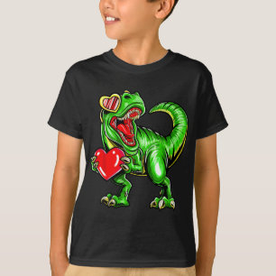T-shirt Dinosaur valentine trex valentinjour mère jour