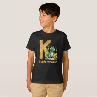 T-shirt Dinosaure Alphabet K Type Kentrosaurus