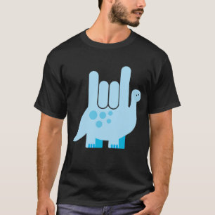 T-shirt Dinosaure américain - Je t'aime