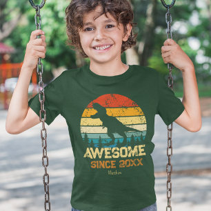 T-shirt Dinosaure Anniversaire Garçon stupéfiant depuis l'