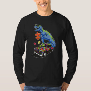 T-shirt Dinosaure Autisme Funny Enfants Dinosaur T Rex Cut