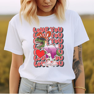 T-shirt Dinosaure avec С ostume dans les couleurs du drape