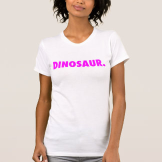 T-shirt "Dinosaure blanc." Débardeur avec le logo