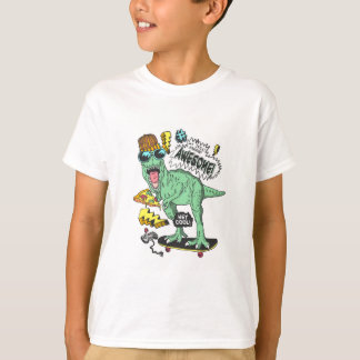 T-shirt Dinosaure Cute Dessiné À La Main -