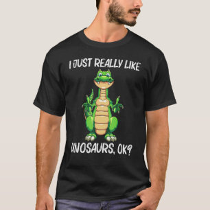 T-shirt Dinosaure Cute Pour Hommes Dinosaure Extinct Dino