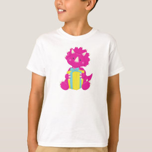 T-shirt Dinosaure d'anniversaire, Dinosaure rose, Dinosaur