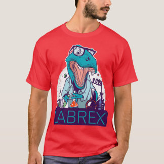T-shirt Dinosaure dans les tubes d'essai de laboratoire La