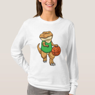 T-shirt Dinosaure dans Sports avec basket-ball