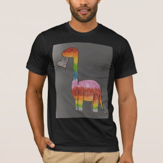 T-shirt Dinosaure d'arc-en-ciel