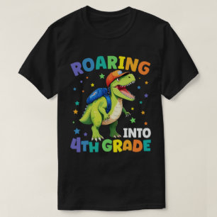 T-shirt Dinosaure de 4e année T Rex Retour à l'école
