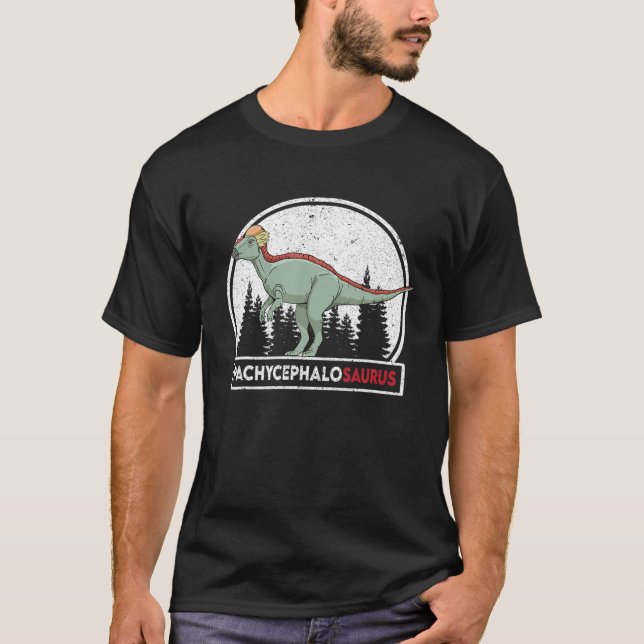 T-shirt Dinosaure de conception de Pachycéphalosaure (Devant)