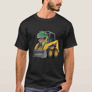 T-shirt Dinosaure de construction Camion Excavateur Enfant