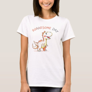 T-shirt Dinosaure de dessin mignon "Journée du Roarsome !"
