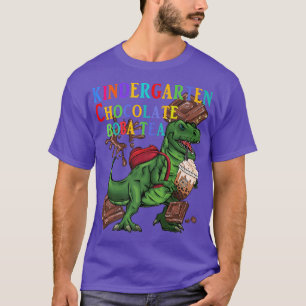 T-shirt Dinosaure de jardin d'enfants au chocolat Boba tea