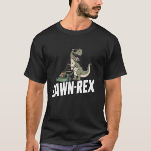 T-shirt Dinosaure de jardinage tondeuse à gazon drôle Lawn