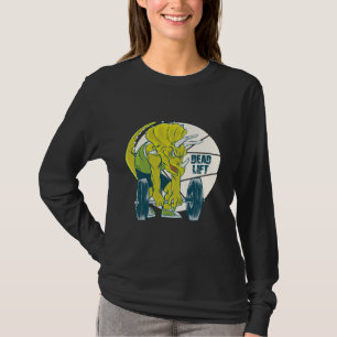 T-shirt Dinosaure de levage - Triceratop Poids Lifting