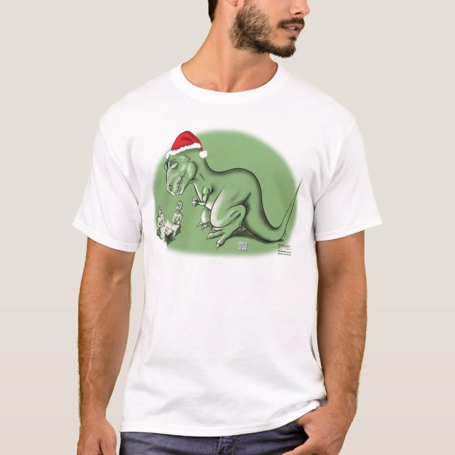 T-shirt Dinosaure de Noël chez Manger (Devant)