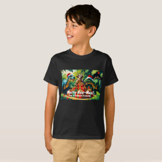 T-shirt Dinosaure de Noël - Joyeux Rex-Mas !