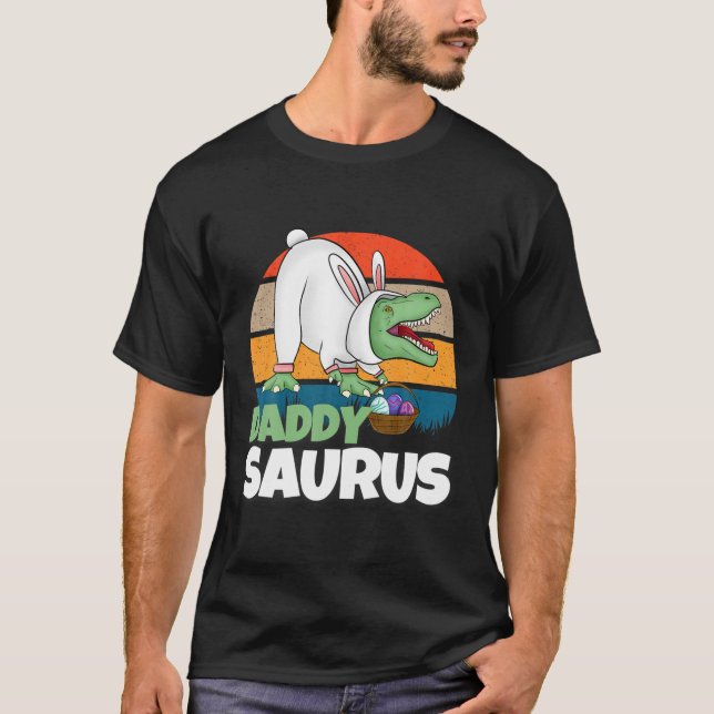 T-shirt Dinosaure de Pâques Oeuf Bunny Don, Drôle T REX Da (Devant)