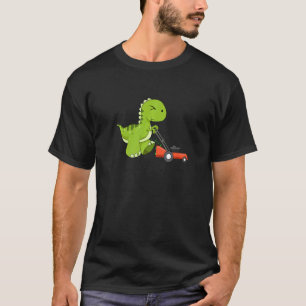 T-shirt Dinosaure Dinosaure Gardener Dino Lawn M