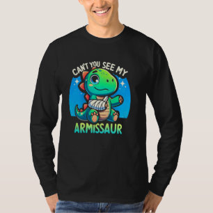 T-shirt Dinosaure d'os cassé Bras cassé Ne pouvez-vous pas