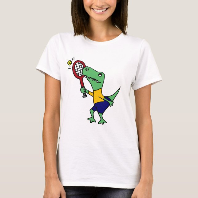 T-shirt Dinosaure drôle UV de T-Rex jouant la bande (Devant)