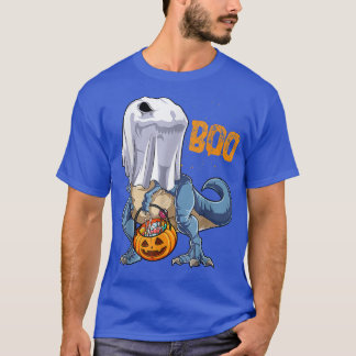 T-shirt Dinosaure Fantôme T Re Drôle Boo Halloween Hommes 