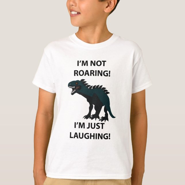 T-shirt Dinosaure Je rigole Dinosaure Drôle Enfants (Devant)
