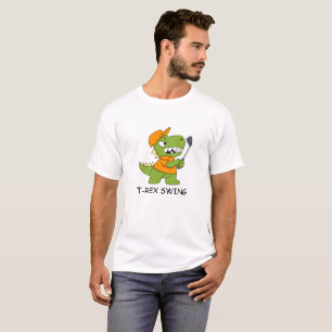 T-shirt dinosaure jeu golf dinosaure golf