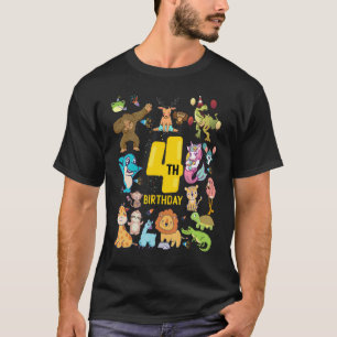 T-shirt Dinosaure Licorne Flamant Lama Drôle 4 Ans 4ème B
