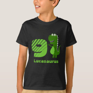 T-shirt Dinosaure personnalisé 9e anniversaire